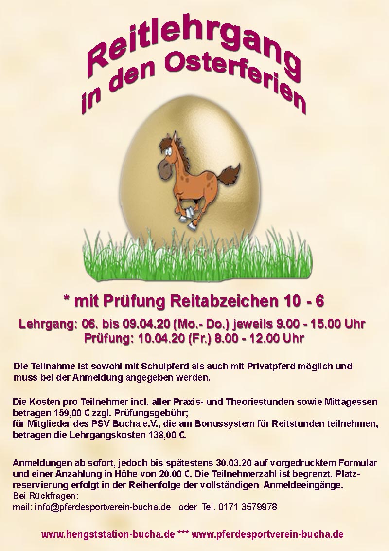 Abzeichenlehrgang Osterferien2020