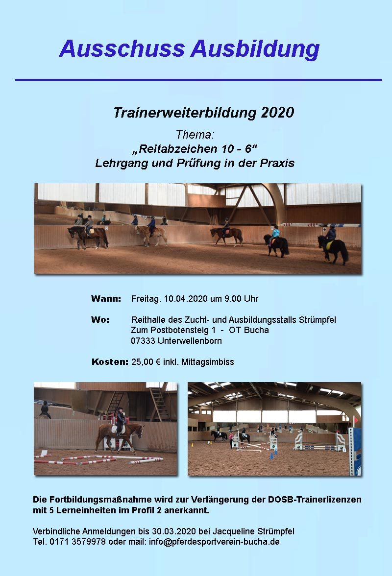 Trainerweiterbildung 2020
